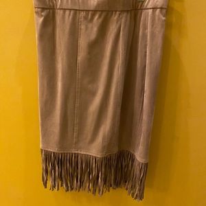 Artisan NY faux suede skirt